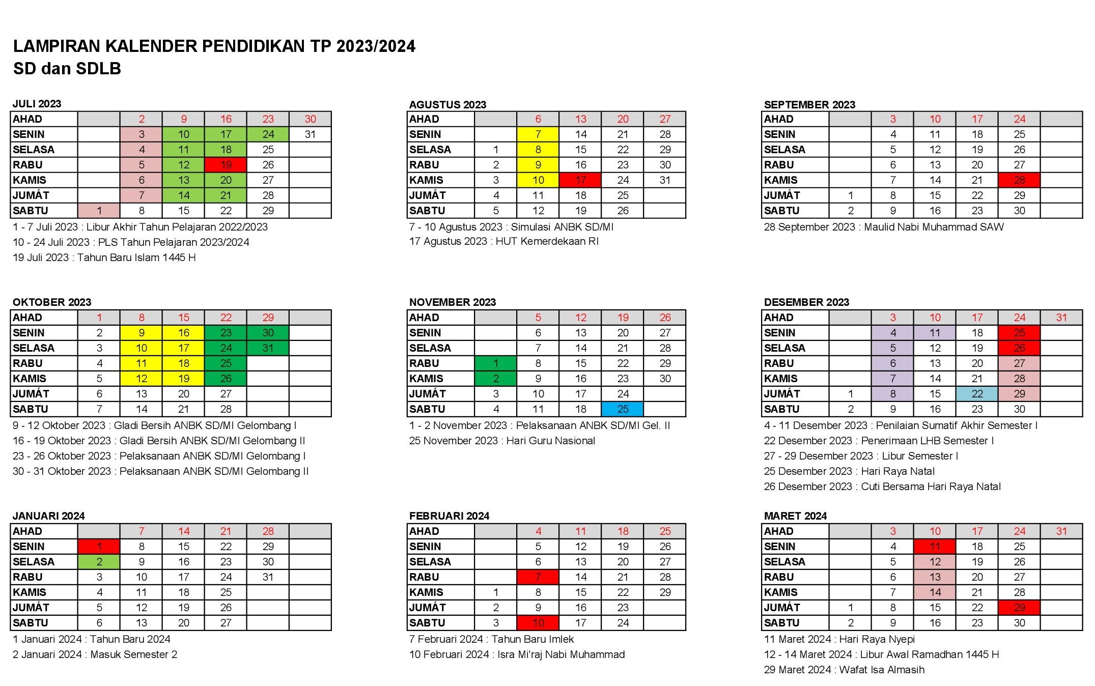 Dinas Pendidikan Pemuda dan Olahraga DIY Pedoman Penyusunan Kalender